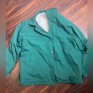 Blair | Vintage Faux Fur Lined Jacket Green